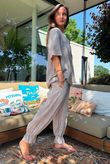 Izi Cheesecloth Button Tee Mocha